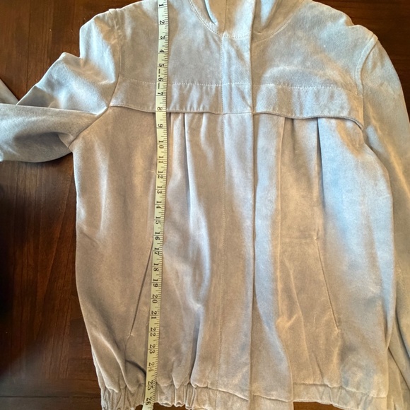 Liz Claiborne Women's Soft Blue/Periwinkle Suede Leather Jacket, Size XL - Picture 13 of 16